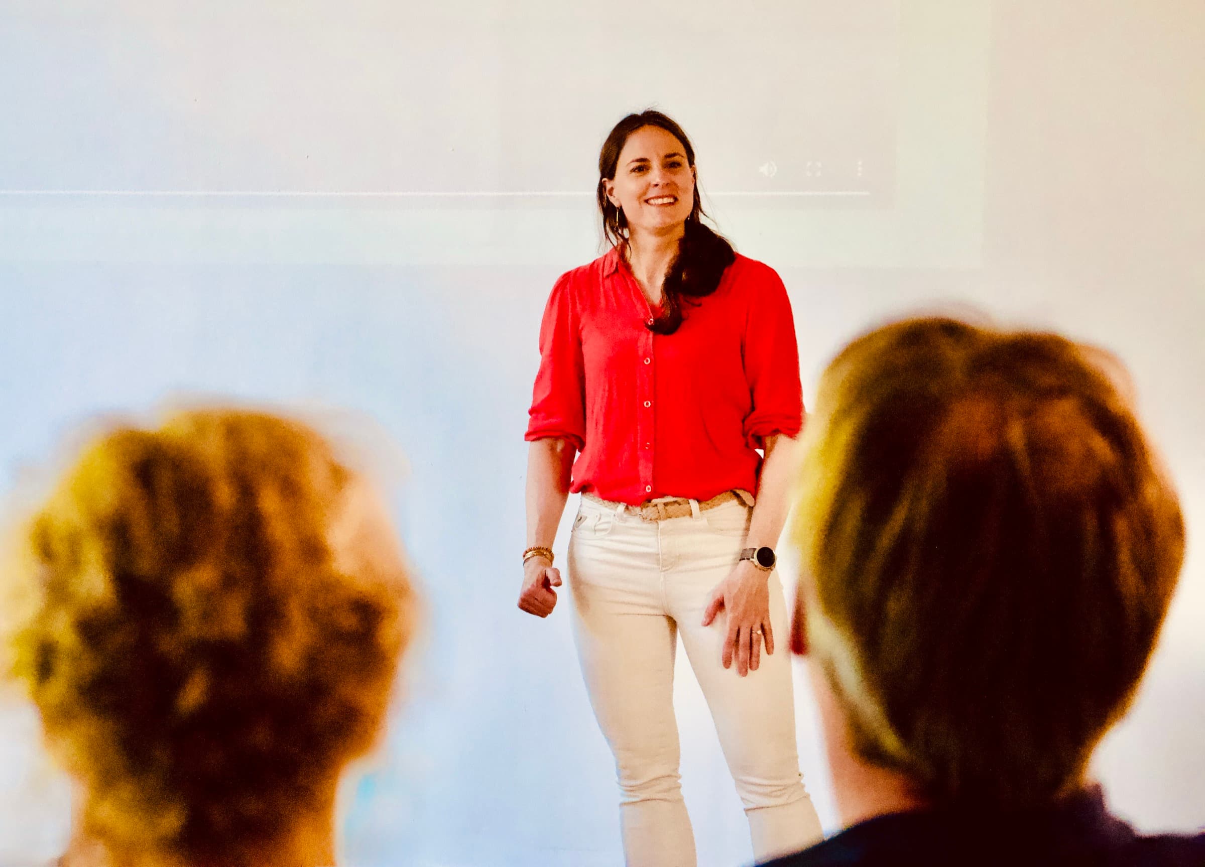 Mirjam Slokker tijdens de Masterclass Beter Ruziemaken